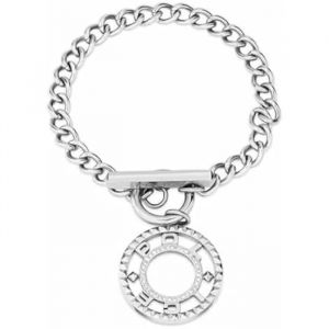 Police Bracelet Pour Femme - Pejlb2212201 - Acier Inoxydable - 18 Cm - Gris