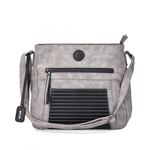 Rieker H1481, Sac à bandoulière Femme, Gris