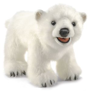 Folkmanis Peluche marionnette Ourson Polaire