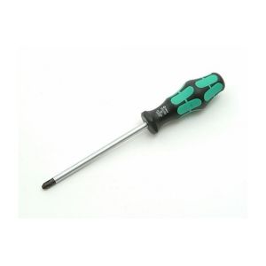 Wera Tournevis cruciforme PH, avec lame ronde, Dimensions : PH 1, Long. de la lame 80 mm, Long. totale 178 mm, &Oslash de la lame : 4,5 mm