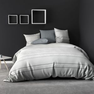 Les Ateliers du Linge Parure de couette 100% Coton 57 fils July : Taille - 220 x 240 cm