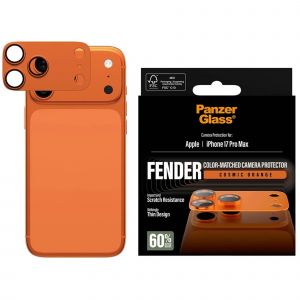 PanzerGlass Prot&egrave;ge objectif iPhone 17 Pro Max prot&egrave;ge obj orange