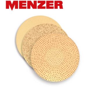 Menzer 1 disques abrasifs en carbure auto-agrippants p. ponceuses girafes, &Oslash; 225 mm / aucune trous / grossier / M&eacute;tal en carbure