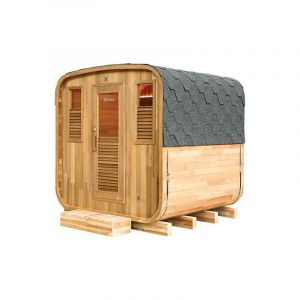 Holl's Sauna Vapeur Cabine D'extérieur Gaïa Omega 3 Places