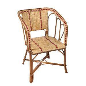 Fauteuil en rotin tressé