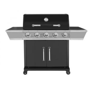 Cookingbox Duke Barbecue à gaz 5 feux Grille + plancha DUKE Barbecue a gaz 5 feux Grille + plancha fonte 84 x