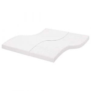 VidaXL Matelas en mousse blanc 160x210 cm 7 zones duret&eacute; 20 ILD, matelas de lit, matelas de lit de jour, matelas en mousse pour lit double