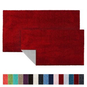 Sky Tapis de bain Soft Polyester Rouge 60 x 100 cm