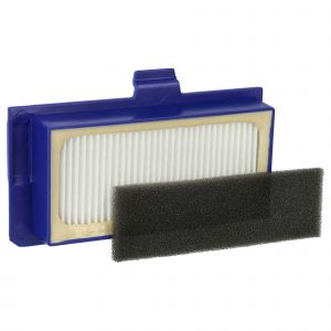 Vhbw Kit Filtre remplacement pour Rowenta ZR710101 pour aspirateur-robot - 2x Filtre rechange (filtre HEPA, filtre en mousse)