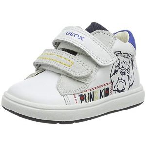 Geox B BIGLIA Boy D, Baskets, White, 21 EU