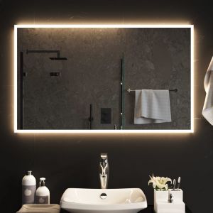 VidaXL Miroir de salle de bain à LED 100x60 cm