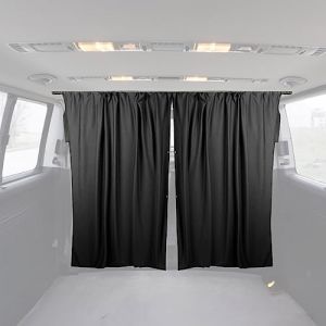 Omac Rideaux De Séparation de Cabine pour Mercedes Vito Viano W639 W447 L2 Noir
