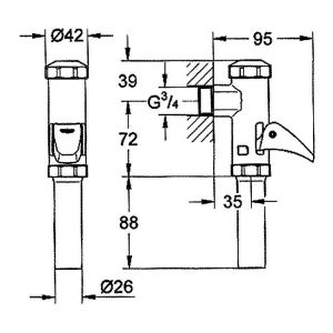 Grohe 43453000 - Douille compl&egrave;te
