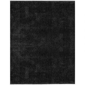Minimal Tapis uni de Salon Chambre Relax Sobre et Epur&eacute; (Noir - 80x150cm)