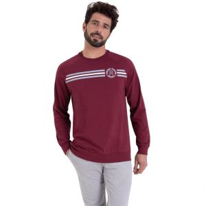 Athena Pyjama long col rond homme Sport multicolore en coton