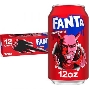 Fanta Soda Soft Drink, Fridge-Pack Cans Strawberry, 12 pack - 12.0 fl oz x 12 pack