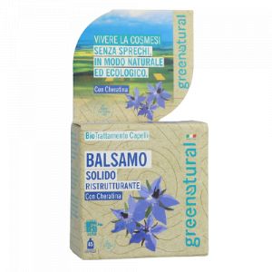 Greenatural Balsamo Solido Ristrutturante con Cheratina - 40 g