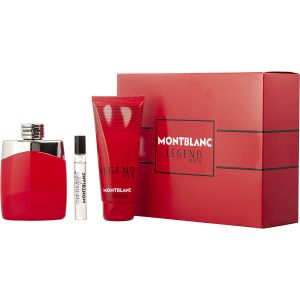 Mont Blanc Legend Red Gift Box - Eau de parfum 100ml + Shower Gel 100ml + Travel Spray