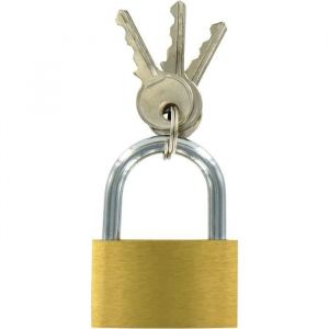 HIGHLANDER Cadenas Laiton - Idéale pour les casiers !Inclus 3 clés.Matière : Cuivre résistant Poids : 60gr