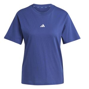 Adidas T-shirt Essentials Small Logo manches courtes bleu foncé femme - XS