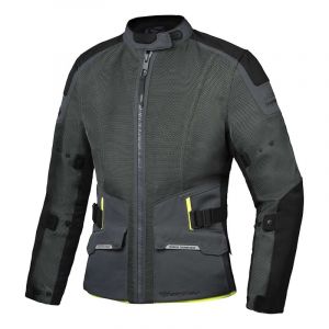 Ixon Veste textile M-Njord vert tactique/noir/jaune- S