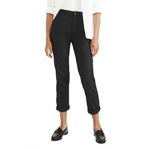 DOCKERS Pantalon chino slim cheville noir en coton