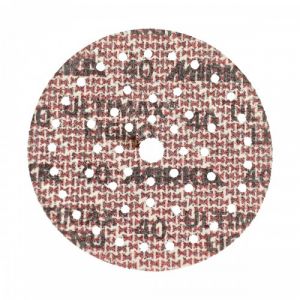 Mirka Ultimax Papier abrasif &Oslash; 150mm autoagrippant 15 trous - Grain P180 - 50 pcs - Pour ponceuses excentriques 150mm - Pon&ccedil;age de bois tendre et dur, mat&eacute;riaux min&eacute;raux, vieilles peintures dures