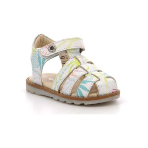 Kickers Garçon Fille NONOSTI Sandale, Blanc Sunshine, 27 EU