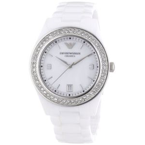 Emporio Armani AR1426 - Montre pour femme avec bracelet en céramique