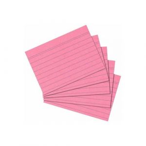 Herlitz Lot de 100 fiches bristol 1150507 au format A5, blanc a5 Rosa