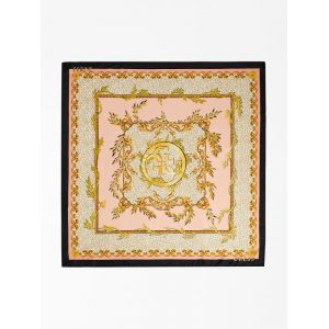 Guess Foulard soie m&eacute;lang&eacute;e logo 4G Rose - Couleur Rose - Taille Taille unique
