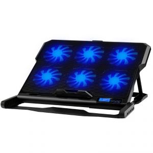 Linke Support refroidisseur à 6 ventilateurs 9 à 17" LED