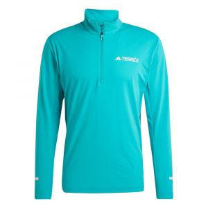Adidas Terrex XPR Half-Zip Maillot De Course Hommes - Vert, Taille S