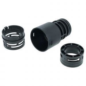 Vhbw Adaptateur pour tuyau compatible avec K&auml;rcher T 7/1, T 10/1, T 15/1, T12/1, T17/1 aspirateur - Raccordement du tuyau, noir