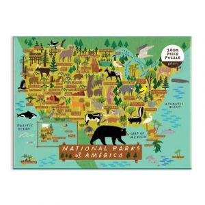 Galison Puzzle de 1000 pièces : Parcs nationaux d'Amérique