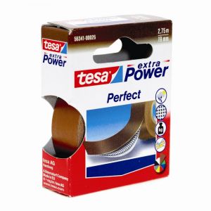 Tesa 56341-34-2 - Ruban adhésif toilé Extra Power marron 19mm