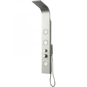 DP Bath Mykonos - Colonne de douche hydromassante en aluminium, argenté