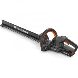 Husqvarna Taille-haie à batterie Aspire H50-P4A (18V) avec batterie, chargeur, lame 50 cm, épaisseur de coupe 23 mm, collecteur d'herbe