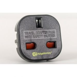 Adaptateur Ridge Monkey Vault UK 3 Pin to EU 2 Pin Adaptor