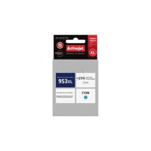 ActiveJet Premium AH-953CRX - 25 ml - XL - cyan - compatible - cartouche d'encre (alternative pour : HP 953XL) - pour HP Officejet Pro 77XX, 82XX, 87XX