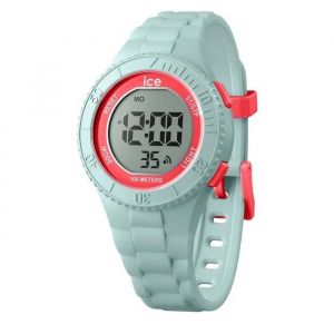 ICE-WATCH - Ice Digit Mint Coral - Montre Bleue pour Fille avec Bracelet en Plastique - 021617 (Small)