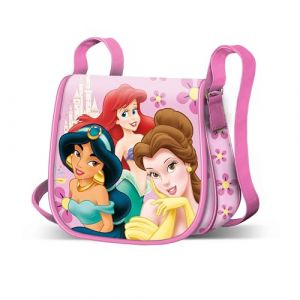 Karactermania Princesses Disney Palace-Sac &agrave; Bandouli&egrave;re Muffin Mini, Rose, 16,5 x 16,5 cm
