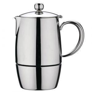 Caf&eacute; Stal Cafeti&egrave;re Italienne en Acier Inoxydable 18/10, 10 Tasses Expresso (580 ml) BEC-10M