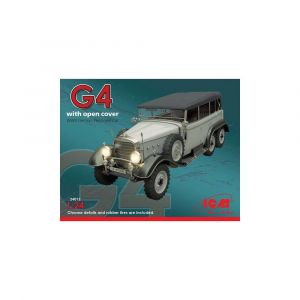 ICM Maquette Voiture Maquette Camion G4 With Open Cover Wwii German Personnel Car