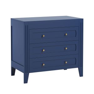 VOX Commode 3 tiroirs Milenne - Bleu