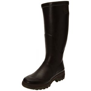Aigle Parcours 2, Bottes de Pluie Femme, Noir, Marron (Brun), 37 EU