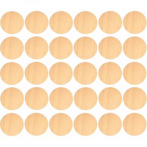 Cyclingcolors 30x Cache vis adh&eacute;sif autocollant diam&egrave;tre 20mm bouchon trou meuble table chaise maison, bois &eacute;rable clair