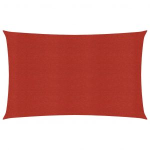 VidaXL Voile d'ombrage 160 g/m² Rouge 2x4 m PEHD