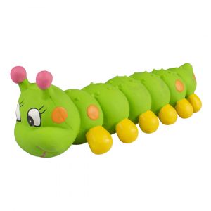 Jouet peluche pour chien chenille en latex Duvoplus