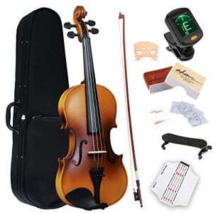 Adm communication Violon 4/4 pour Adultes et Enfants 12+ ans - Kit Complet avec Accordeur et &Eacute;pauli&egrave;re